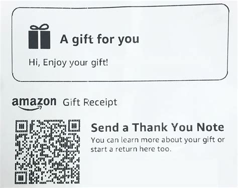 amazon order contains a gift|amazon gift receipt thank you.